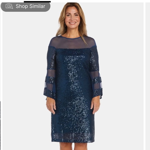 R & M Richards Dresses & Skirts - Blue Sequins Women’s Dress
